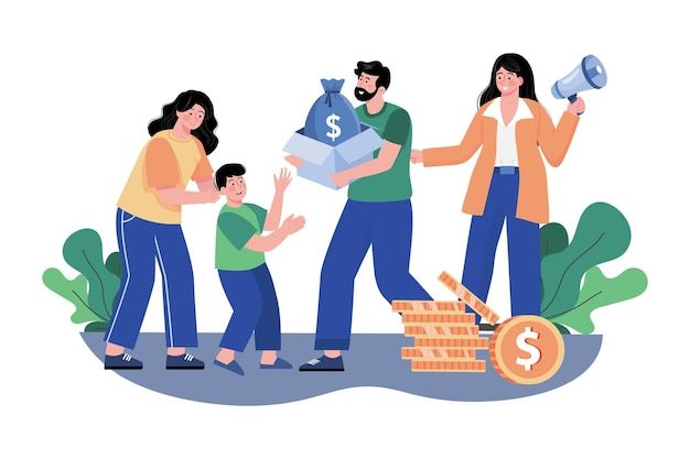 Volunteers collaborating and contributing their time